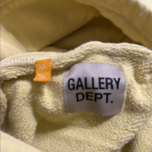 Gallery Dept Neon Yellow Cold Shoulder Sweater